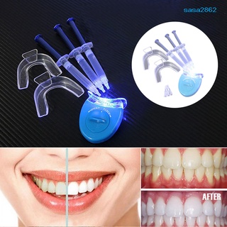 SASA Home Beauty Tooth Gel Teeth Whitening Tools Whitener Oral Dental Bleaching Kit with LED White Light