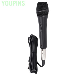 Youpins YS‐228 micrófono dinámico de mano con cable de Metal para cantar Karaoke en casa