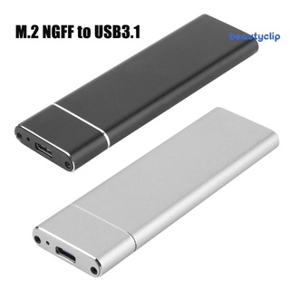 New 🔥Portable Aluminum Alloy SSD M.2 NGFF to USB 3.1 High Speed Hard Case