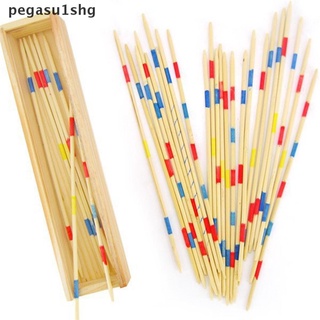 pegasu1shg madera recoger palos de madera retro tradicional juego pickup palo de juguete caja de madera caliente