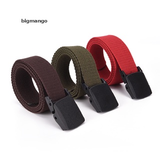 [bigmango] Cinturón de cintura Casual liso para hombre/mujer/cinturón/cinturón de lona/cinturón caliente