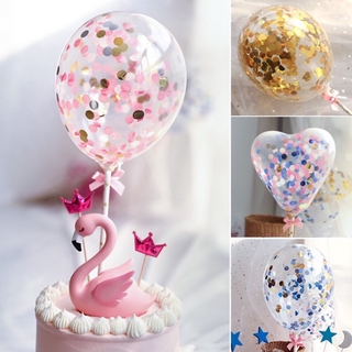 globos de 5 pulgadas con decoración para tartas transparentes/bodas/bodas