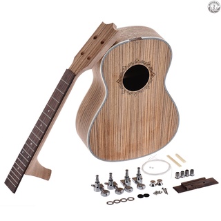 [En Stock] 26 pulgadas Tenor Ukelele Ukelele Hawaii guitarra Kit de bricolaje de palisandro diapasón con clavijas cuerda puente tuerca (1)