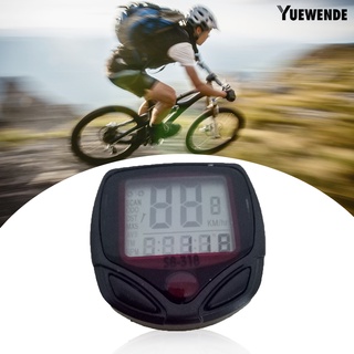 Odómetro pantalla LCD impermeable plástico 15 funciones velocímetro para ciclismo (3)