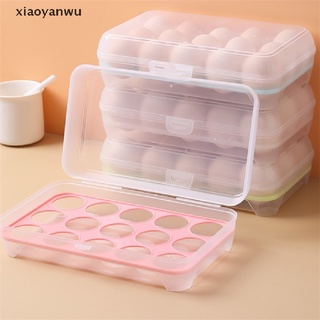 [xiaoyanwu] caja de almacenamiento de huevos transparente contenedor de almacenamiento de alimentos refrigerador caso de alimentos caja de plástico [xiaoyanwu] (6)