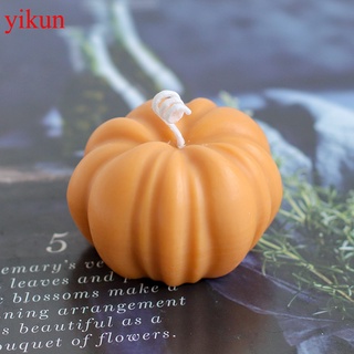 Yikun Mini molde de silicona en forma de calabaza 3D molde de arcilla polimérica moldes de vela para hacer velas jabón molde Halloween decoración del hogar