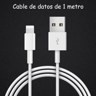 Cable de datos USB para teléfono celular de 1 m metro para iphone universal celulares o audifonos