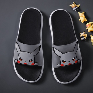 Zapatillas Pikachu para hombre2021Sandalias antideslizantes para parejas de moda de estilo coreano para hombres nuevas Chanclas de verano al aire libre (5)