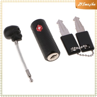 cerraduras de equipaje aprobadas por tsa con llaves para bolsas flexibles ultra secure negro (4)