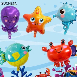 Suchen globo inflable de dibujos animados caballo de mar 3D peces globo de helio juguetes de helio Globos de helio decoración fiesta de cumpleaños decorado