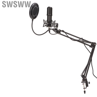Swsww micrófono profesional juego De grabación/Streaming/mediacardioide/computadora