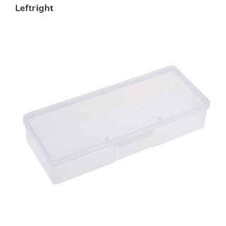 Leftright - caja de almacenamiento de plástico transparente para joyas, manualidades, cuentas de uñas, organizador, herramienta