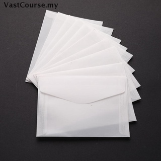 [vastcourse] 10 sobres de papel semitransparente para tarjetas postales DIY almacenamiento MY