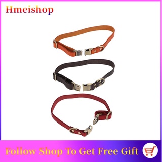 Hmeishop-Collar De Piel Para Perro , Suave Acolchado , Con Hebilla Grabada Para Gatos Y Perros Pequeños Medianos Grandes