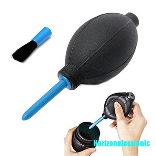 [venta caliente] bomba de aire de mano de goma soplador de polvo herramienta de limpieza + cepillo para lente de cámara Digital
