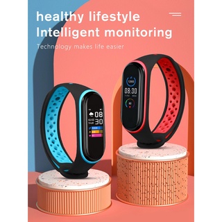 【En stock】 M6 pulsera inteligente medidor de ritmo cardíaco paso sueño monitorización de la salud pulsera de ejercicio