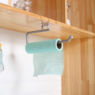 s/l hogar baño toallero cocina aferrada película soporte organizador gancho de perforación d1m7 (5)