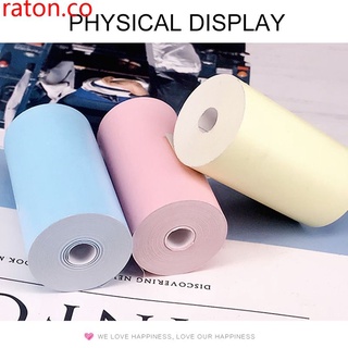 Rollo de papel fotográfico multicolor impresora térmica portátil Raton.co (1)