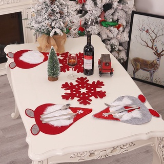 Decoración de navidad Forester camino de mesa sin cara de ancianos alfombrilla de mesa colgante de pared ventana decoración suministros