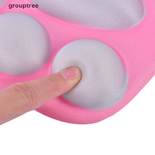grouptree - alfombrilla de silicona para ratón de gel, diseño de pata de gato, suave, reposamuñecas (5)