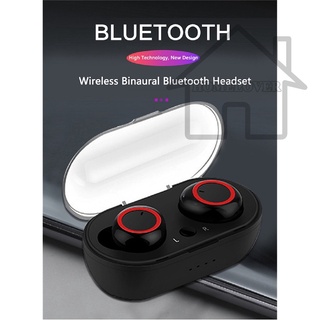 Auriculares Y50 Tws Sport Bluetooth 5.0 Con Caja De Almacenamiento De Sonido Micro Para Todos Los Teléfonos Inteligentes (5)