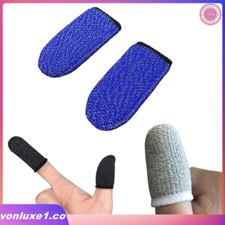 cunas de dedo para juegos móviles anti sudor pulgares guantes sensible juego controlador de dedo manga