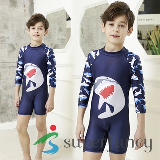 niños traje de baño de manga larga swimsear protección solar traje de baño para niño (1)