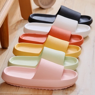 zapatillas suaves antideslizantes de 4cm con suela gruesa para el hogar/zapatillas de baño