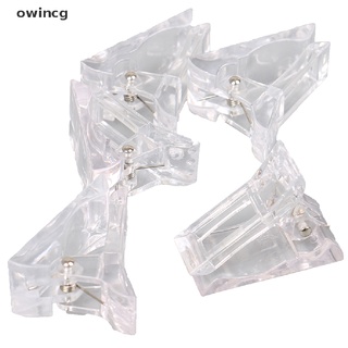 owincg 5 piezas de gel de construcción de polietileno rápido punta de uñas clip de dedo construcción de plástico uv herramientas de uñas co