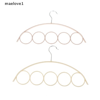 [maelove1] 1pc 5 agujeros anillo cuerda ranuras soporte percha/cinturón rack/scarves percha anillo [maelove1]