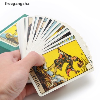 [freegangsha] 78pcs versión en inglés cartas de tarot juego de mesa juego de cartas para juego de cartas dgdz