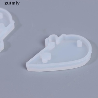 CHARMS [zuy] molde de silicona líquida para joyas, diseño de amor, corazón, colgantes, moldes para hacer joyas cqw