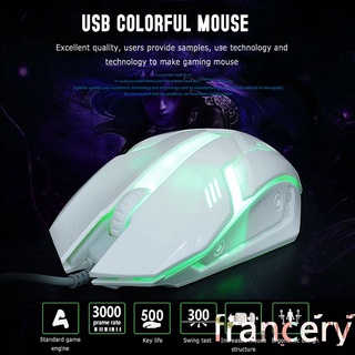 francery X1 Mouse Gamer Sem Fio Recarregável Silencioso Bluetooth LED Usb Para Desktop Computador PC francery (1)