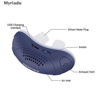 [myriadu] dilatador nasal eléctrico de silicona anti ronquidos/suministros de ayuda para dormir. (2)