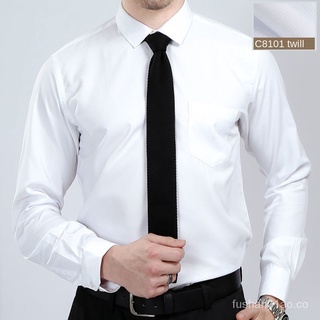 camisa de manga larga de los hombres de negocios camisa blanca camisa casual todo-partido oficina camisa de los hombres camisa lisa