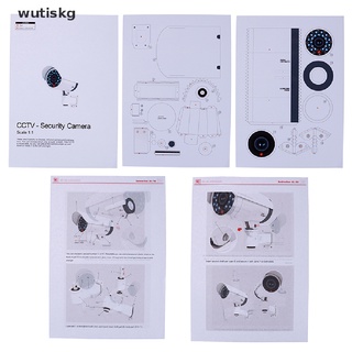 wutiskg 1:1 modelo de papel falso de seguridad maniquí cámara de vigilancia modelo de seguridad puzzles co