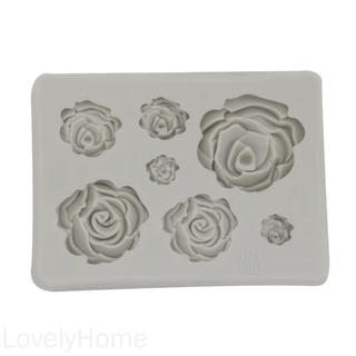 3d Rose Fondant molde antiadherente flor molde de silicona para decoración de pasteles Sugarcraft Chocolate LovelyHome