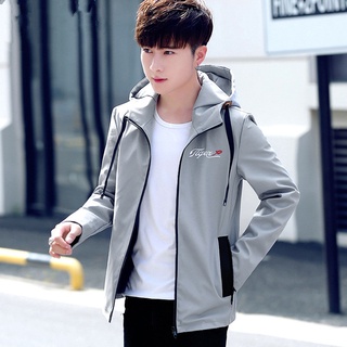 primavera y otoño abrigo de los hombres 2021 nuevo estudiante coreano slim chaqueta de los hombres de moda guapo top ropa casual (2)