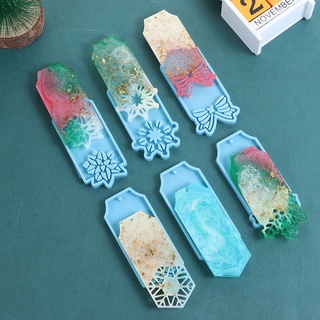 TRUEIDEA Pendant Square Tags Mold Resin Crafts Silicone Moulds Christmas Keychain Molds Candy Chocolate Snowflake Cake Tools Clay Mold Merry Christmas Jewelry Making Tool (6)