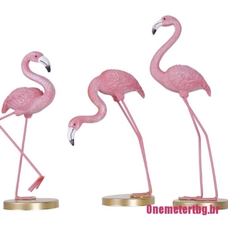 Onemetertbg Flamingo pájaros Animal estatua ornamento arte coleccionable figura miniaturas decoración (5)