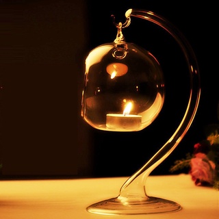 candelabro colgante de bola de cristal florero terrario decoración de boda + soporte (1)
