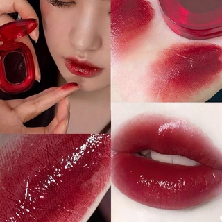 Gella's ice crystal lip balm moisturizing and bright lipstick lasting waterproof, non-sticky, non-sticky, red lip gloss
