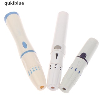 qukiblue 1x lancet pluma dispositivo de lancing diabéticos sangre recoger colección glucosa prueba pluma co (3)