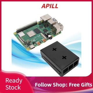 Apill para Raspberry Pi 4B Kit de arranque 4G de doble banda con estuche de Metal disipador de calor destornillador 100-240V