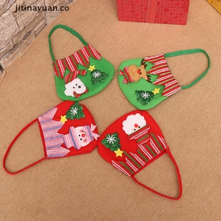[jitinayuan] santa claus bolsa de caramelos de navidad elfo alce pantalones treat bolsillo fiesta en casa regalo deco [co] (6)