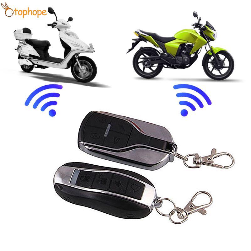 Alarma sistema de seguridad de motocicleta antirrobo bicicleta Moto Scooter Motor sistema de alarma TOPH (1)