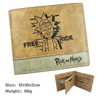 Rick y Morty rick and morty Billetera periférica Anime para estudiante cartera corta hombre y mujer tarjetero (1)