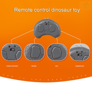 moving walking roaring dinosaurio control remoto electrónico luz sonido niños juguete regalos de halloween (7)