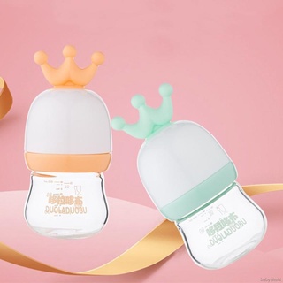 Biberón De vidrio De 90ml con diseño De corona Para recién nacido/bebé/bebé (1)