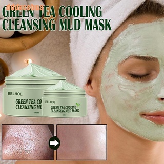 dddxcebua(@)~té verde purificante de arcilla máscara anti-acné control de aceite máscara de limpieza profunda